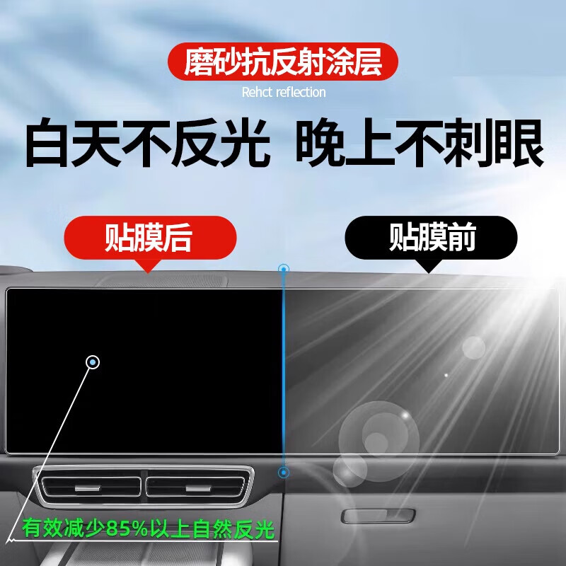 25款埃安昊铂GTHT中控卫星导航显示屏幕内饰保护钢化贴膜配件改装 25款昊铂GT/HT[导航]防爆超清膜