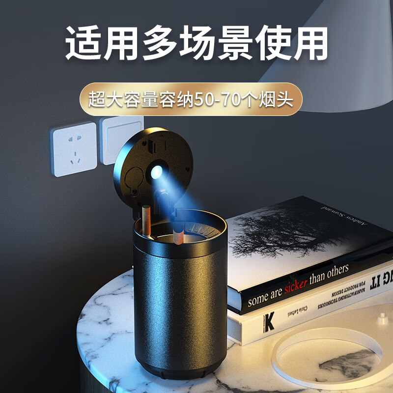 琦栗适配25新款方程豹【钛3】 车载烟灰缸豹5 豹8汽车内装饰改装用品 方程豹-矮-曜石黑