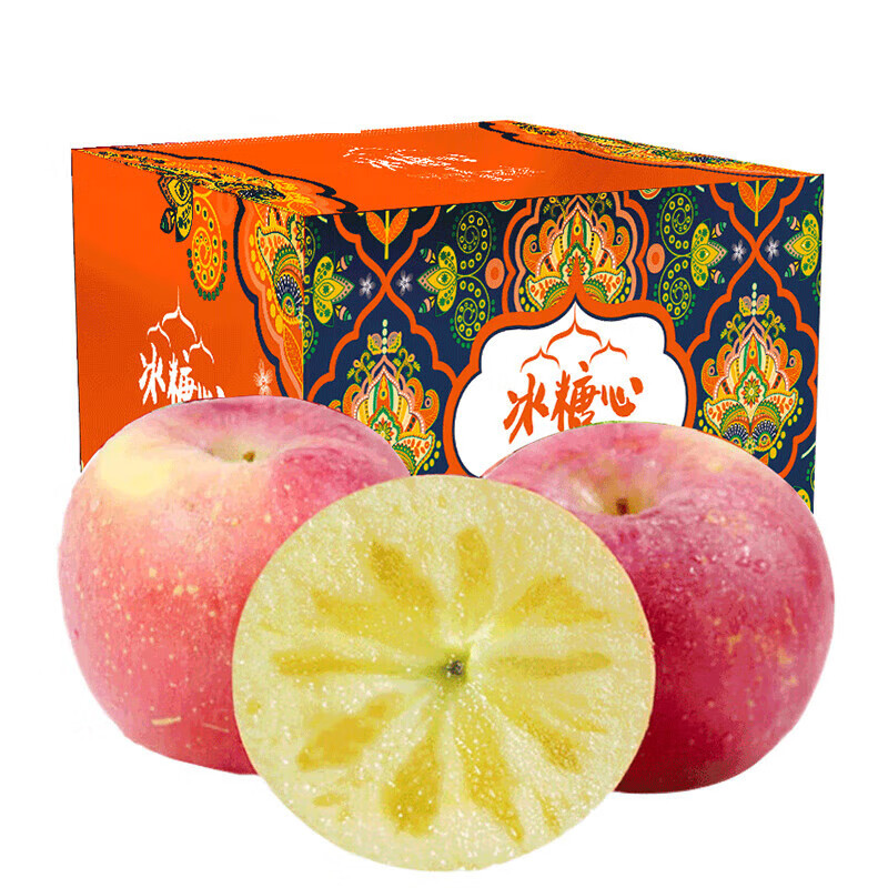 龙多鲜正宗天然冰糖心苹果 丑苹果 富士新鲜应季山西水果送礼推荐 整9-10斤精选 单果75-85MM净8.5