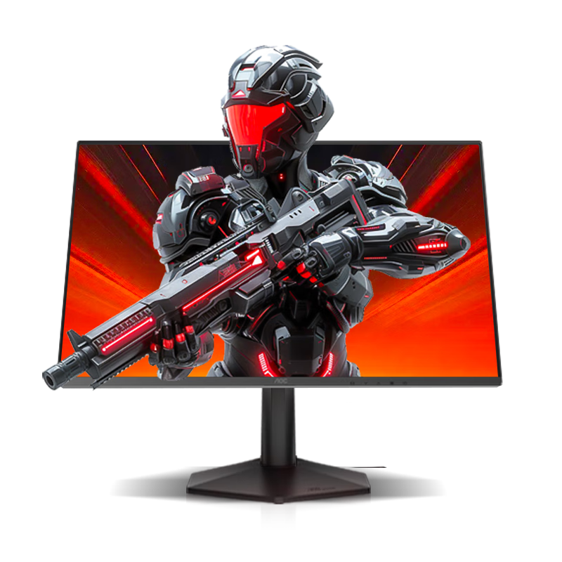AOC 27英寸 240Hz超頻260Hz FastIPS 1ms 出廠校色 硬件低藍光 三角洲游戲電競顯示器 破軍系列27G51Z