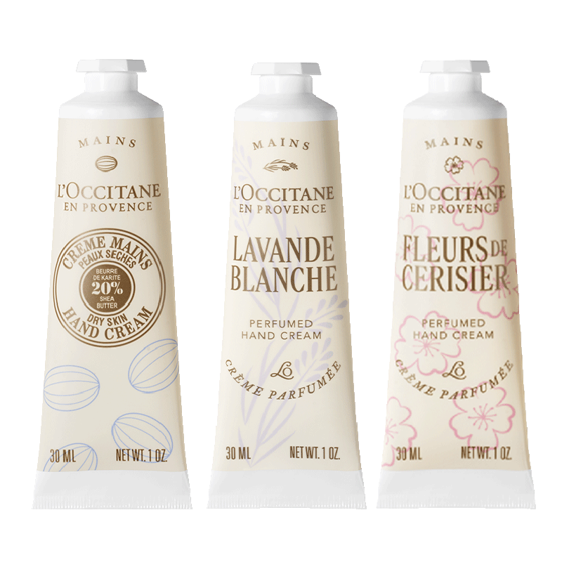欧舒丹护手霜礼盒限定香氛3支装新年礼物年货送礼情人节礼物(香型随机)