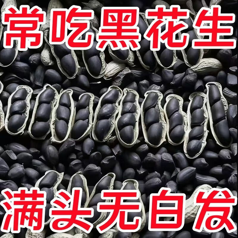2025云南富硒黑花生老品种带壳养花生大包装健康养胃花生润喉糖 5斤 高品质富硒带壳黑花生