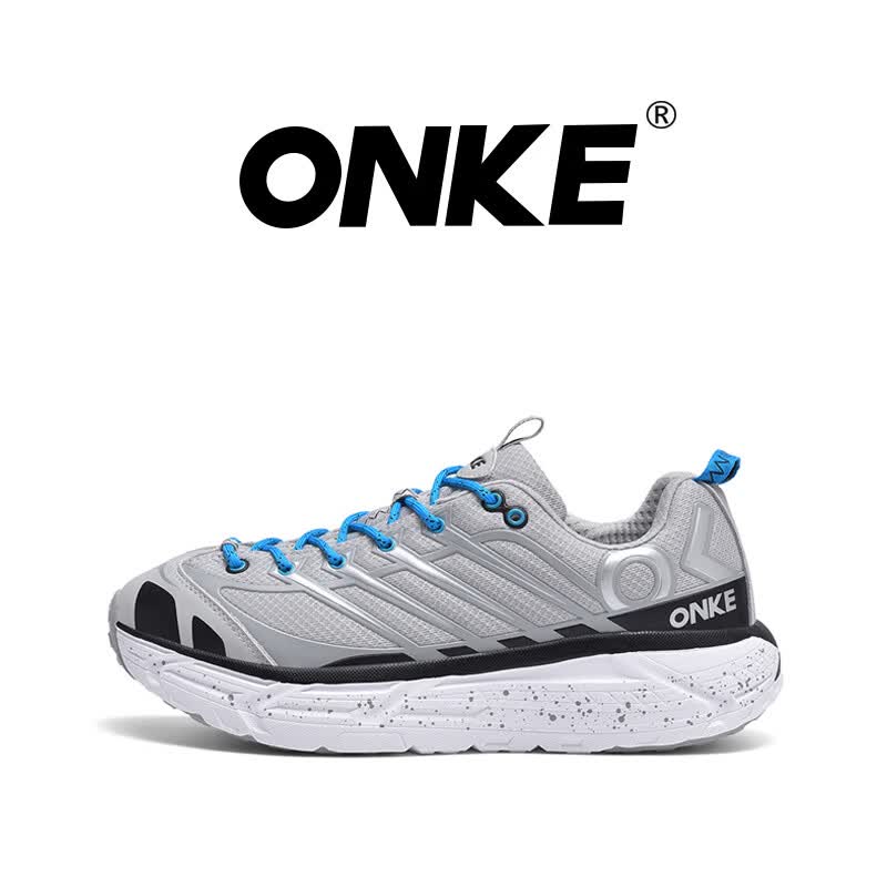 ONKE德国欧克男女款户外运动休闲鞋男鞋复古轻盈缓震情侣跑步鞋女鞋子 天际蓝 39