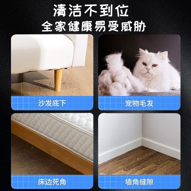 育米吸尘器吸拖一体机手持无线2025新款家用洗地机除尘除螨吸猫毛狗毛宠物地毯卧室大吸力洗拖地二合一 【德系电机】旗舰升级200000pa大吸力+全家桶