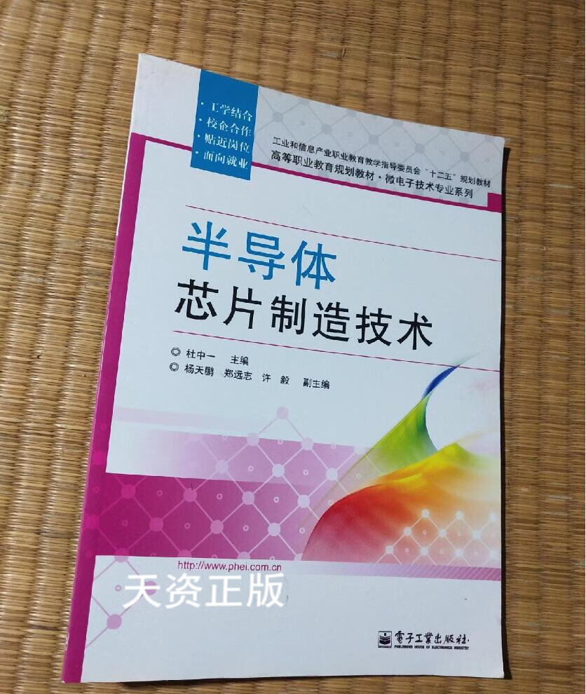 半导体芯片制造技术 杜中一编 电子工业出版社二手书