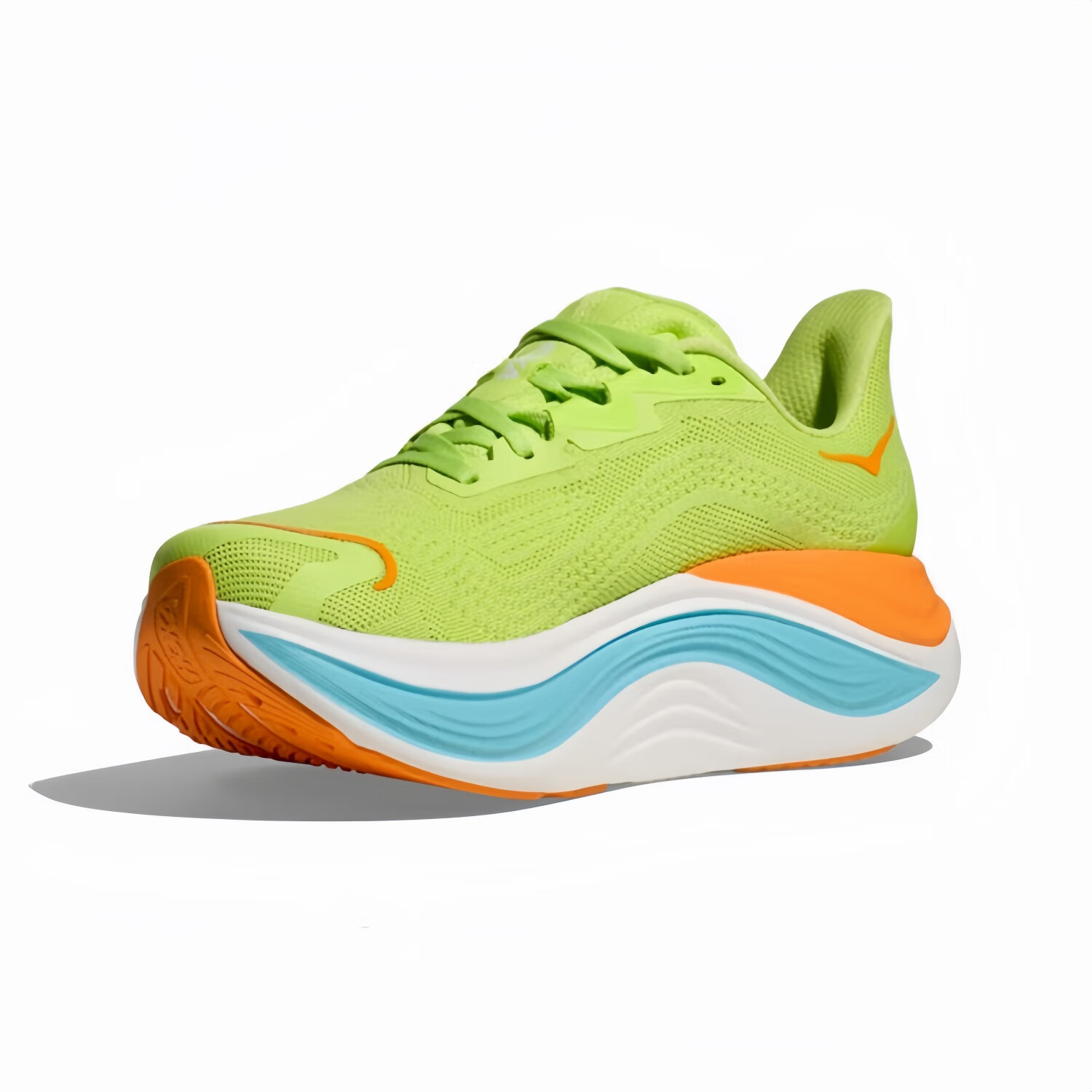 男女款 SKYWARD X 舒适稳定缓震透气户外运动跑步鞋 月见草绿/白色 45