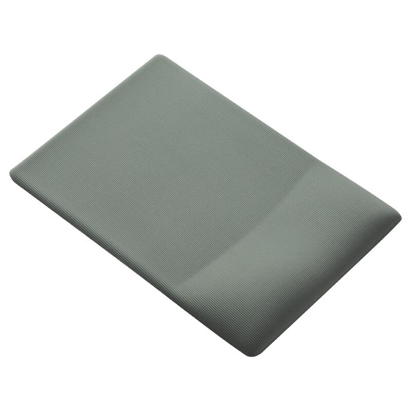 千飒D10 条纹硅胶护腕鼠标垫记忆棉键盘手托腕托滑鼠垫柔软舒适办公简约 【D10TGN】键盘手托-墨绿