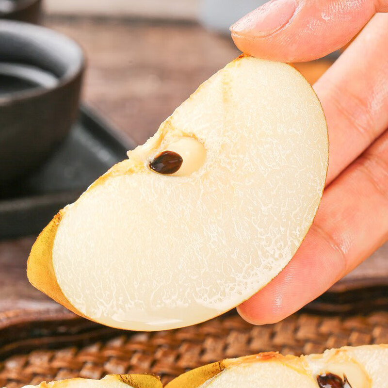 孔雀金枝【顺丰】新疆冰糖秋月梨阿克苏梨子新鲜水果生鲜中 净重6斤特级礼盒装单果400g+5-6