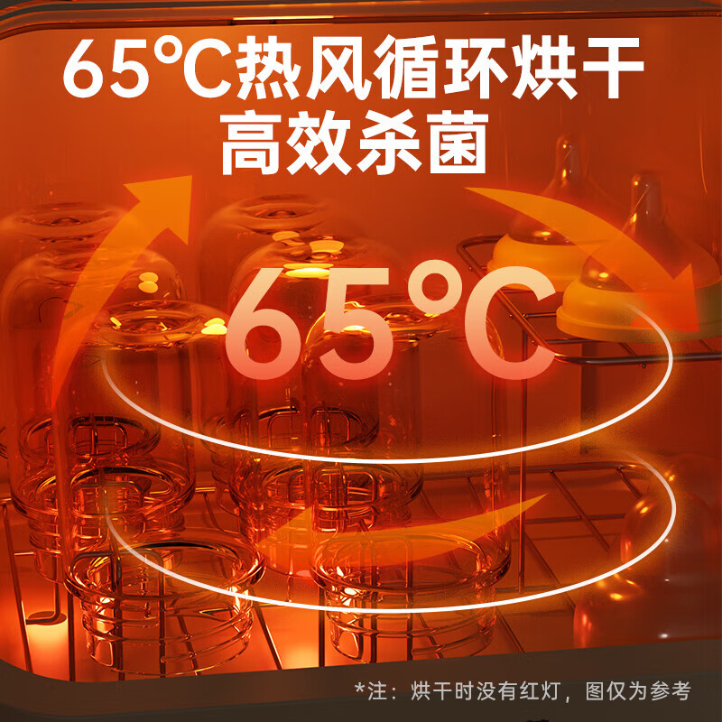 阳小蜜婴儿奶瓶消毒柜烘干紫外线一体机小型新生儿宝宝专用 升级款304层架 20L 紫外线消毒