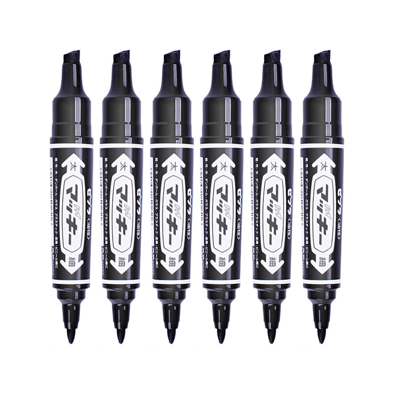 斑马牌（ZEBRA）大麦奇双头记号笔 油性标记笔 物流大头笔 签名马克笔 MO-150 黑色 10支装
