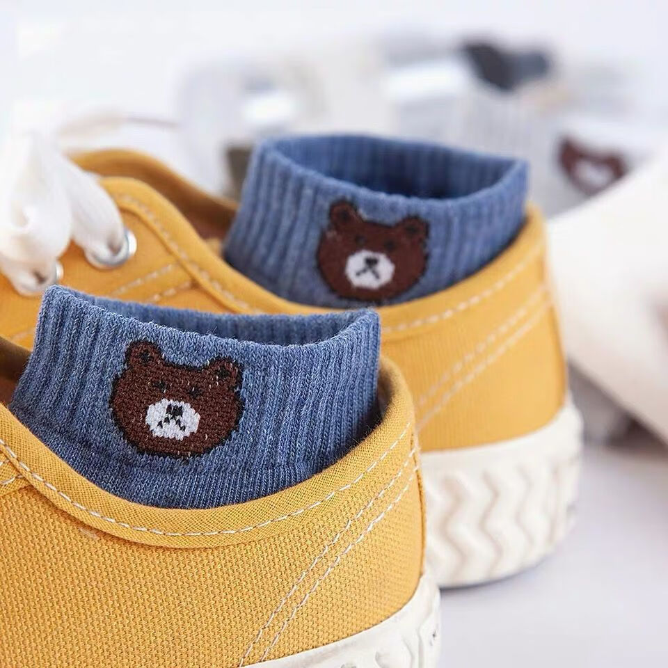 雅鹿女士短袜子四季透气吸汗小熊船袜学生休闲袜高弹抑菌防滑浅口袜子 划算不到1元】小熊船袜【20双】 均码 雅鹿 10A抑菌/高弹透气/抗起球