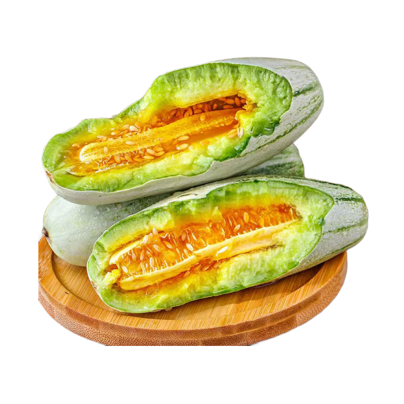 京鲜生 山东羊角蜜甜瓜 净重3斤起 单果250g+ 水果源头直发包邮