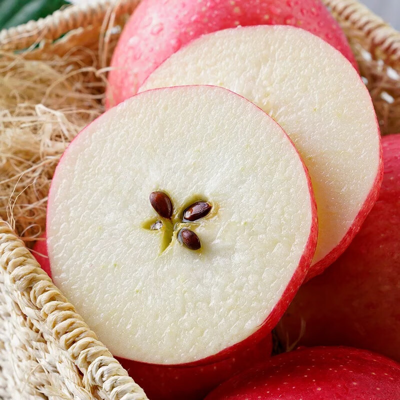 洛川苹果陕西嘎啦苹果2025年头茬新果新鲜采摘现摘现发新鲜苹果水果 15枚70mm礼盒装