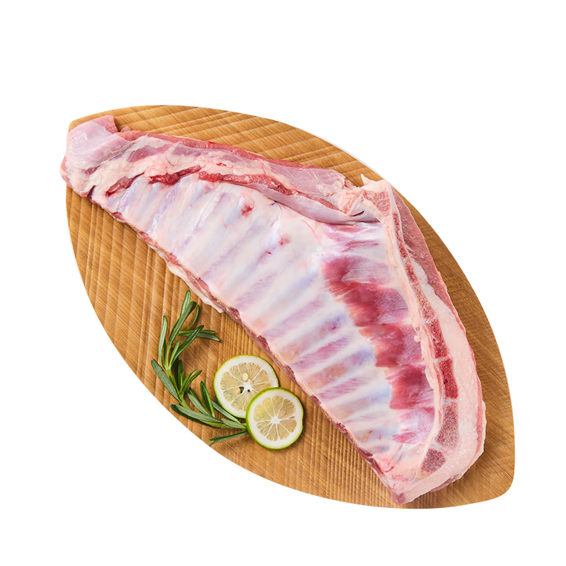 鲜京采内蒙古羔羊整排 净重3斤 生鲜速冻羊肉 羊排烧烤清炖食材