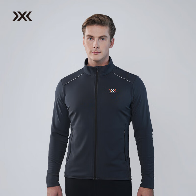 XBIONIC仿生海狸BEAVER全拉链开衫男运动外套春秋夹克立领新品 25681 深灰 2XL