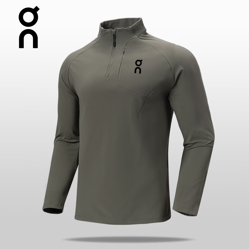 CLOUDSTRATUS昂跑同款运动卫衣男长袖T恤薄绒半拉链立领户外健身跑步训练底衫 88120 军绿色 2XL 建议体重145~160斤 京东折扣/优惠券