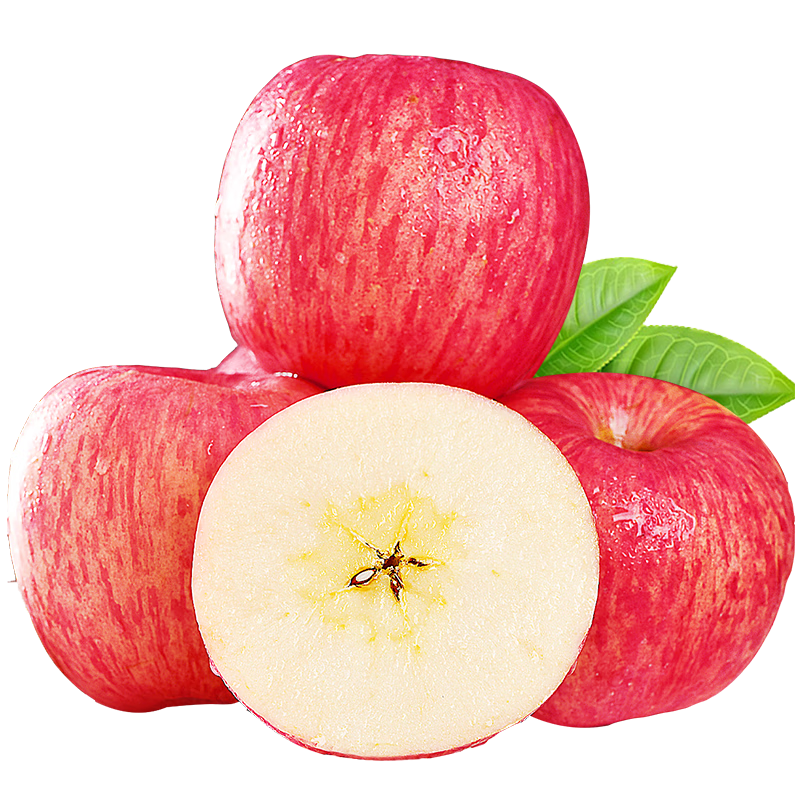 正鲜季（ZHENGXIANJI）烟台红富士苹果烟台苹果整箱当季新鲜水果山东特产脆甜冰糖心 85mm(含)-90mm（不含） 净重3斤
