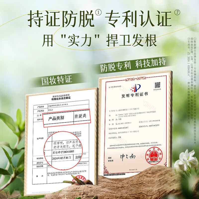 卓蓝雅【持证防脱】生姜侧柏防脱固发控油去屑清洁头皮洗发水男女士通用 防脱固发洗发水250ml