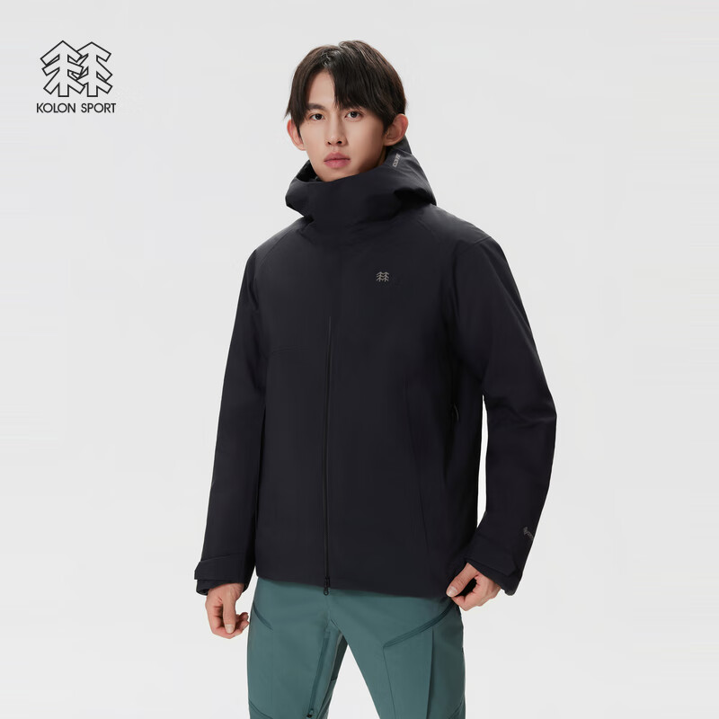 KOLON SPORT可隆冲锋衣防风透湿耐磨男士GTX轻量防水羽绒夹克