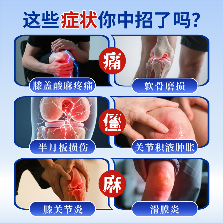 杨宋氏膝盖贴膝盖积液关节炎滑膜炎专用膏药疼痛肿胀磨损修复半月板损伤 膝盖疼痛贴*3盒【滑膜炎积液】