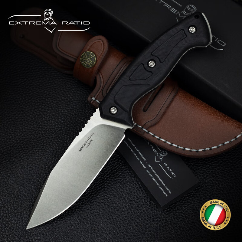 EXTREMA RATIO意大利进口ExtremaRatio极端武力0089户外高硬度战术多功能直刀 0089-SAT-BLK N690不锈钢