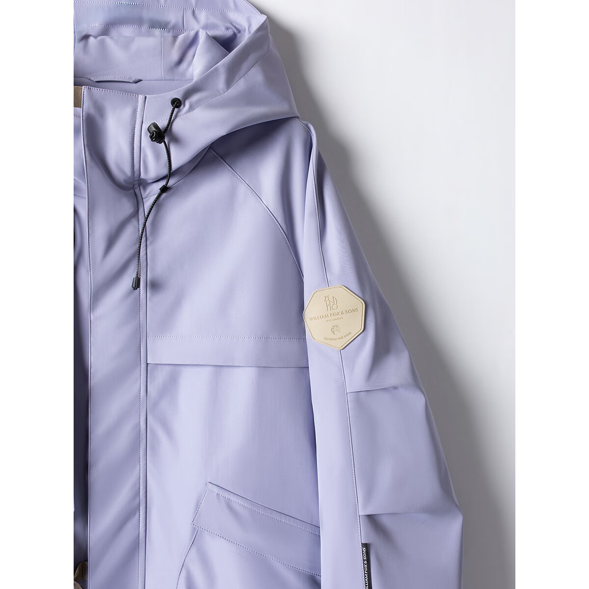 William fox&sons新型三防定制户外面料人体工学立体裁剪机能轻户外仿冲锋夹克男潮 香芋紫 L /50