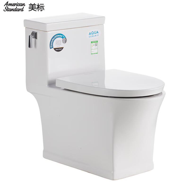 美标普通抽水马桶坐便器家用卫生间坐厕虹吸式大冲力20252026 CCAS2025(305MM)