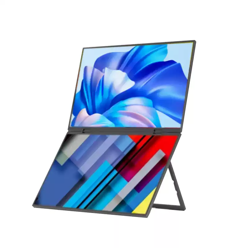 MAJORWAY四屏五屏炒股专用多屏显示器便携屏笔记本扩展分屏三屏可折叠外接副屏Mac mini多屏显示器一线通 24.5吋双屏【win一线通】高刷1080p