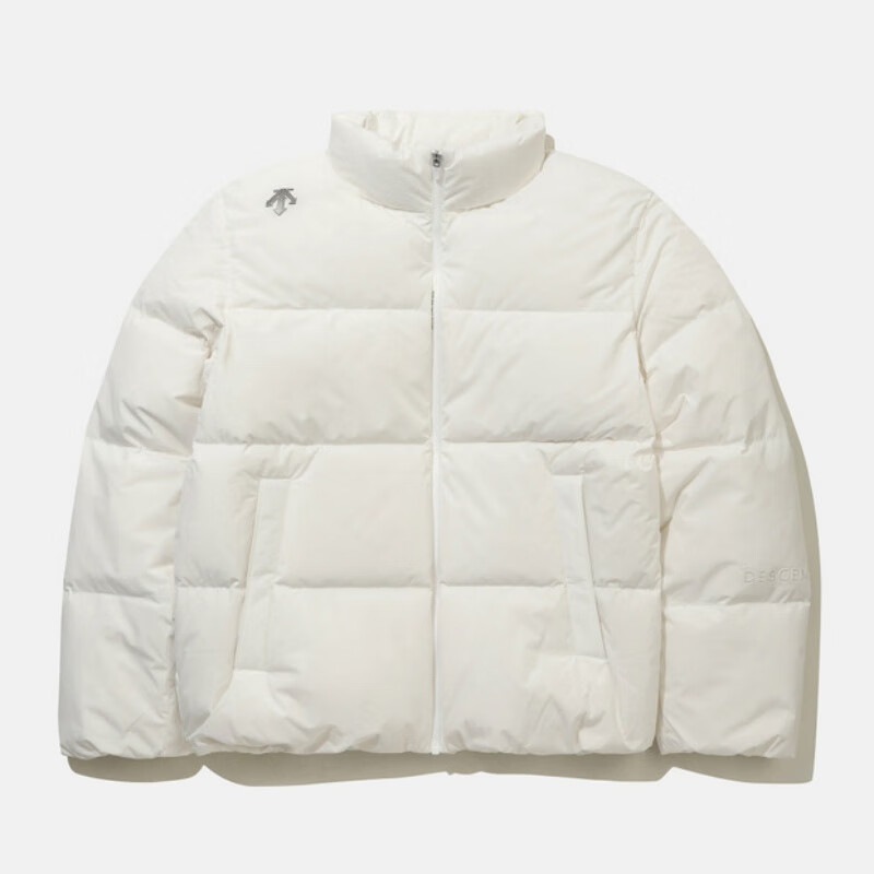 迪桑特（DESCENTE）中性羽絨服 25新款Essential簡約純色輕便舒適保暖短款羽絨服 白色 S |85 女