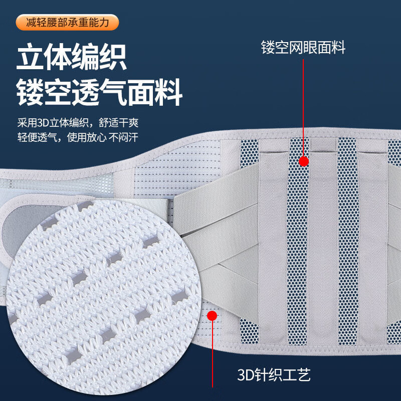 康立普(CANLIPE)医用级护腰带腰椎间盘突出腰肌劳损男女士专用腰部支撑久坐神器 四季款黑色+4垫片+气囊+电加热 2XL160-200斤】