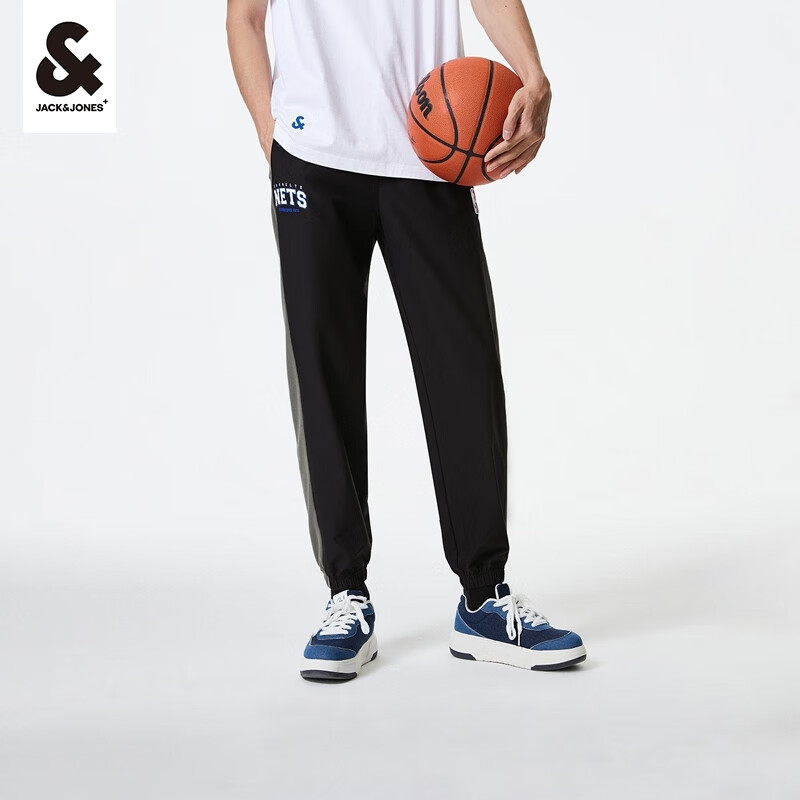 杰克·琼斯（JACK&JONES）男士运动休闲裤卫裤合集 223414045黑色 S 170