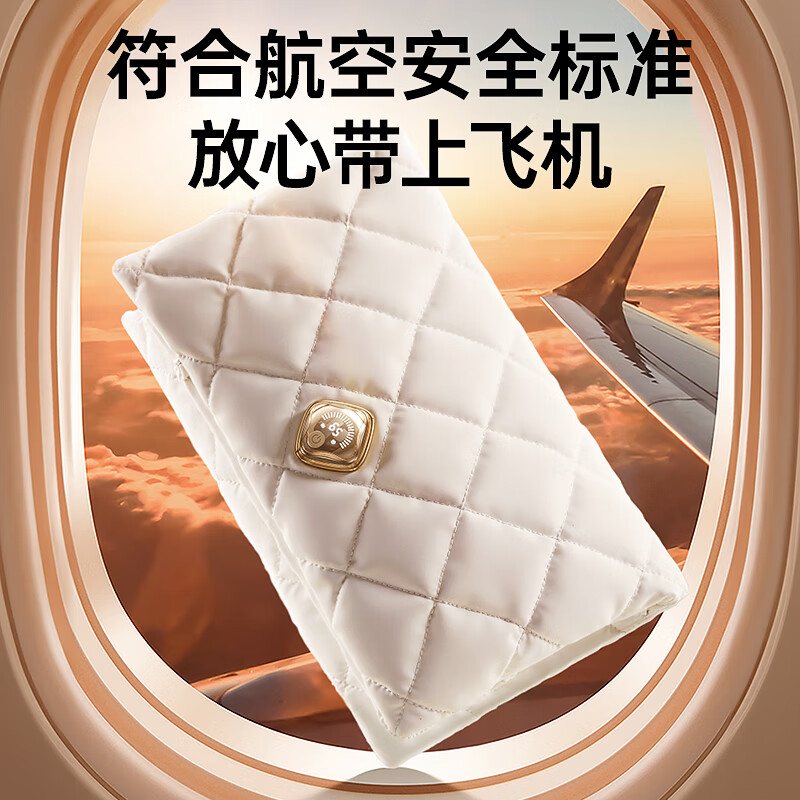 奢姿【2025新款】石墨烯羽绒暖手袋无水热水袋充电暖手宝送老婆女友生日礼物女暖手神器挎式包包礼盒装 【充电暖手9小时】双面石墨烯秒热65℃