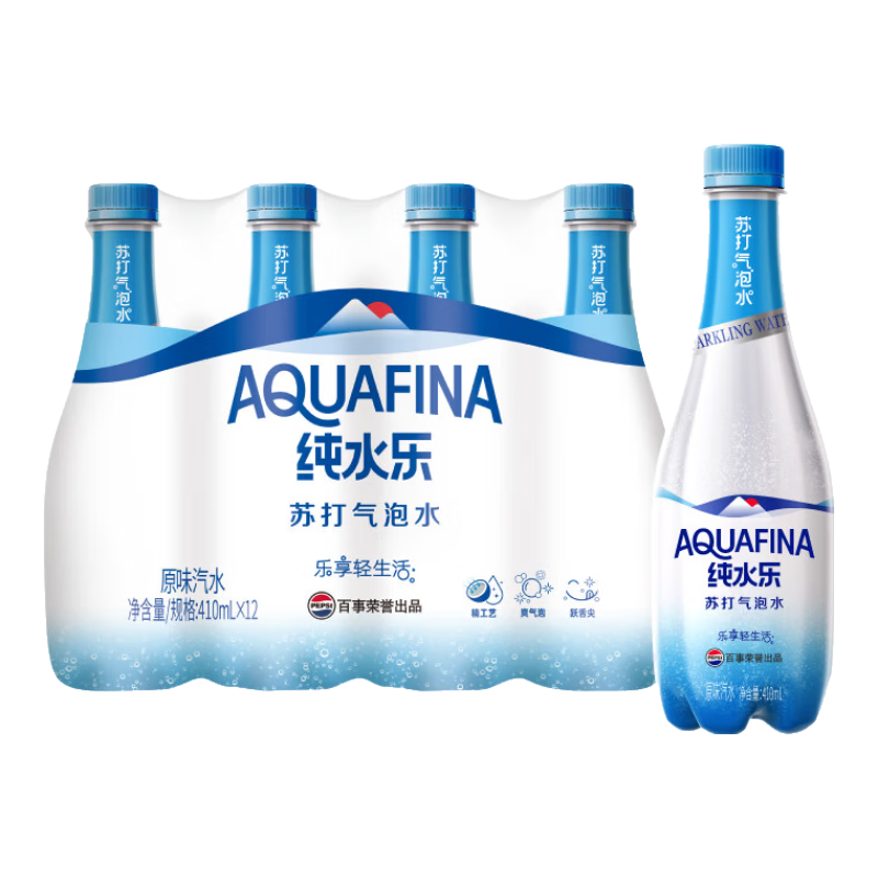 ���¿��� ��ˮ�� AQUAFINA ����0֬0���մ�����ˮ 410ml*12ƿ 19.89Ԫ