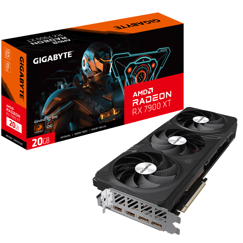技嘉（GIGABYTE）AMD RADEON  RX 7900XTX GRE魔鹰 电竞游戏AI独立游戏显卡 RX 7900XT GAMING OC 20G魔鹰
