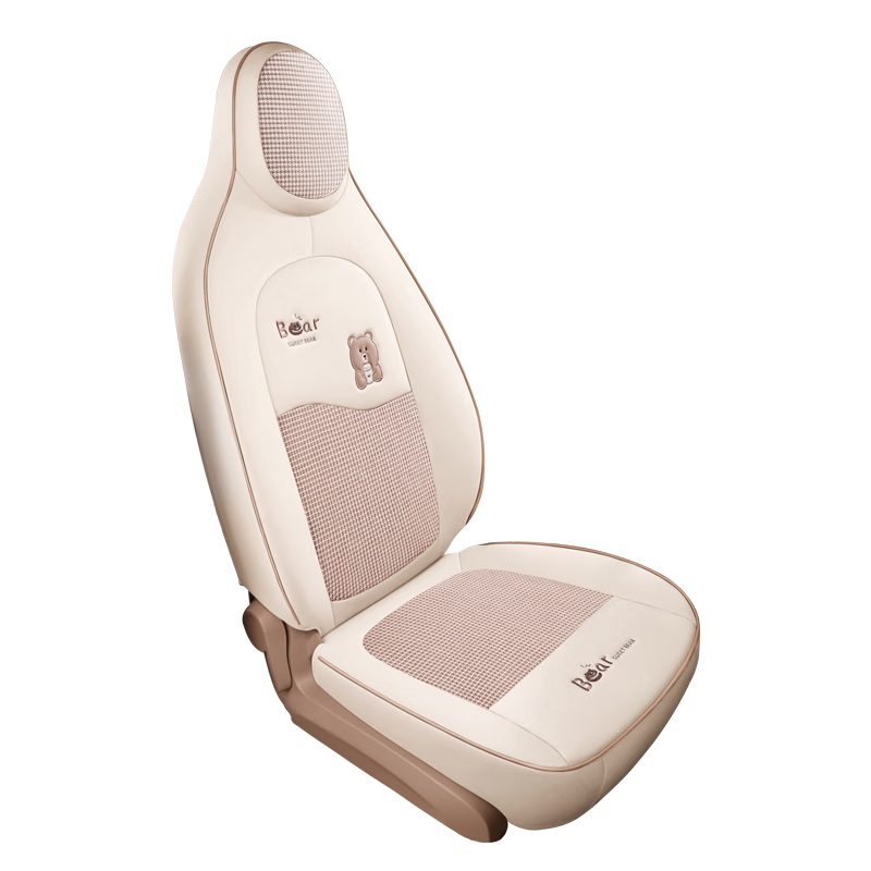 卡客（Karcle）五菱宏光mini座套全包四門版馬卡龍miniev四代座椅套四季迷你坐墊 【四門版-千鳥格】太妃棕-標(biāo)準(zhǔn)版