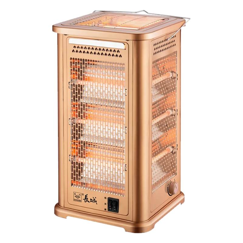 长城取暖器家用电暖器五面烤火炉小太阳快热炉烧烤型电热扇速热电暖气电热烤火器电烤炉子节能LX-220A