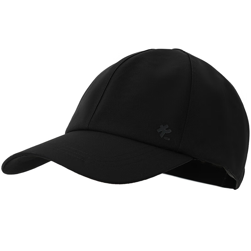 卡蒙(Kenmont)棒球帽寬帽檐大臉顯臉小大頭圍情侶款防潑水鴨舌帽加深遮陽帽 黑色 M L(適用頭圍:58-62c)