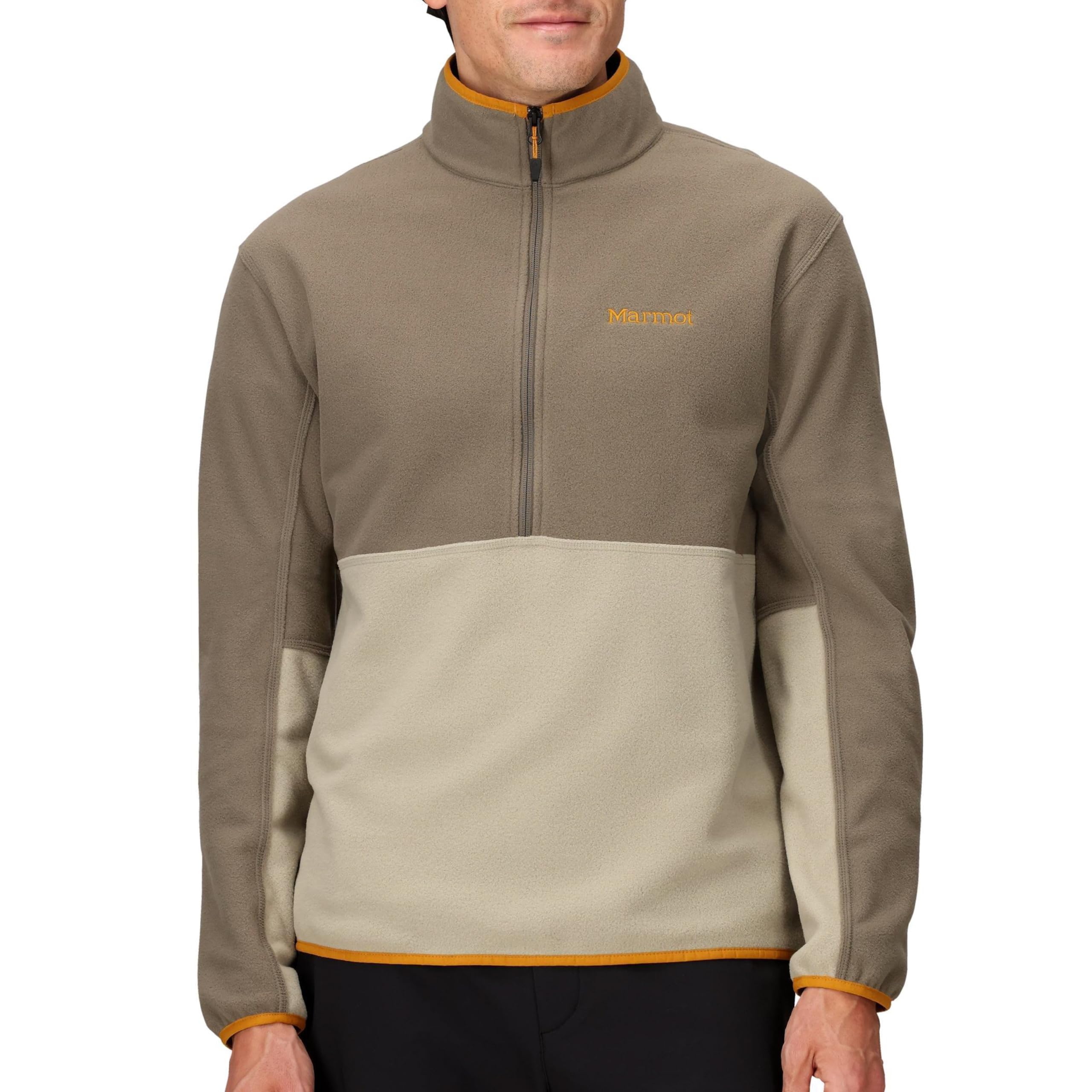 土拨鼠MARMOT 男式 Rocklin 1/2 拉链, 粘土/页岩灰, XL 粘土/页岩灰 XL