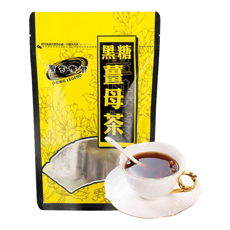 黑金傳奇黑糖姜母茶 黑糖姜母茶姨媽紅糖姜茶老姜湯袋裝 黑糖姜母茶(420g 12大塊)