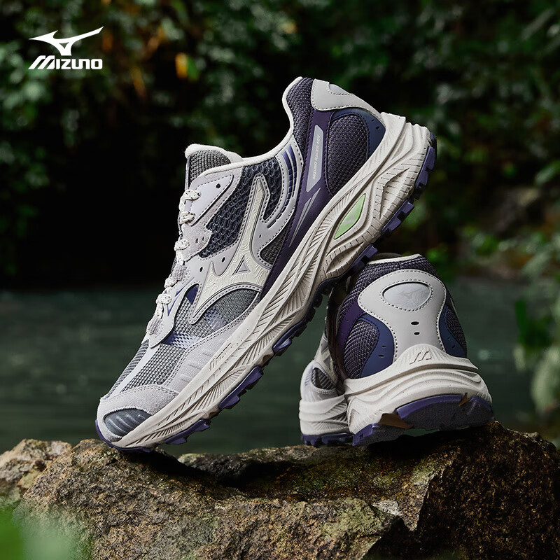 美津浓（MIZUNO）25年新款山系户外登山鞋轻便防滑透气跑步鞋轻野鞋RACER ADV  11/紫雾妖【秋冬版】 41 (265mm)