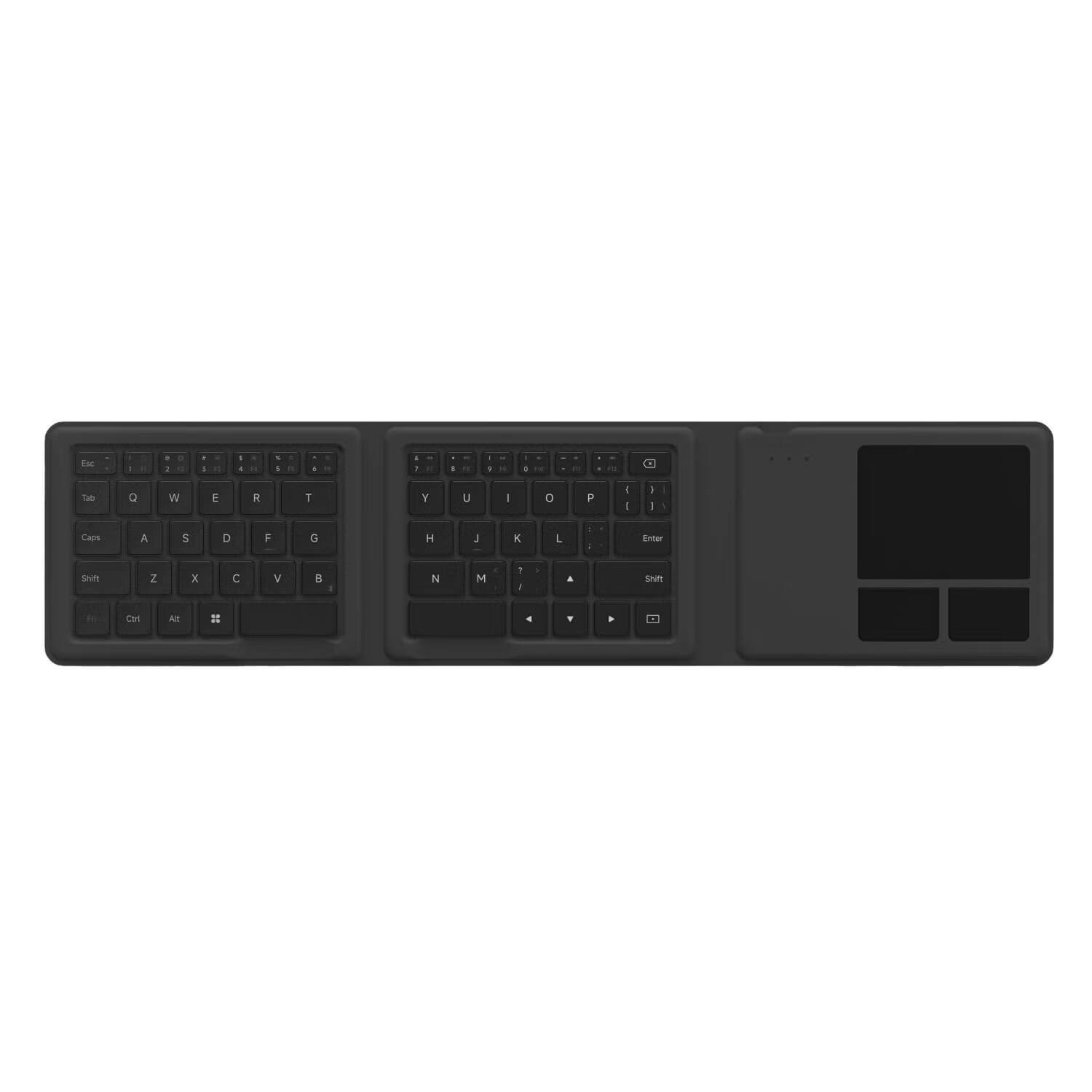 INAIR Touchboard Fold维控键盘折叠版 便携随身折叠键盘 全能随行套装配件 空间计算机配件 三折叠