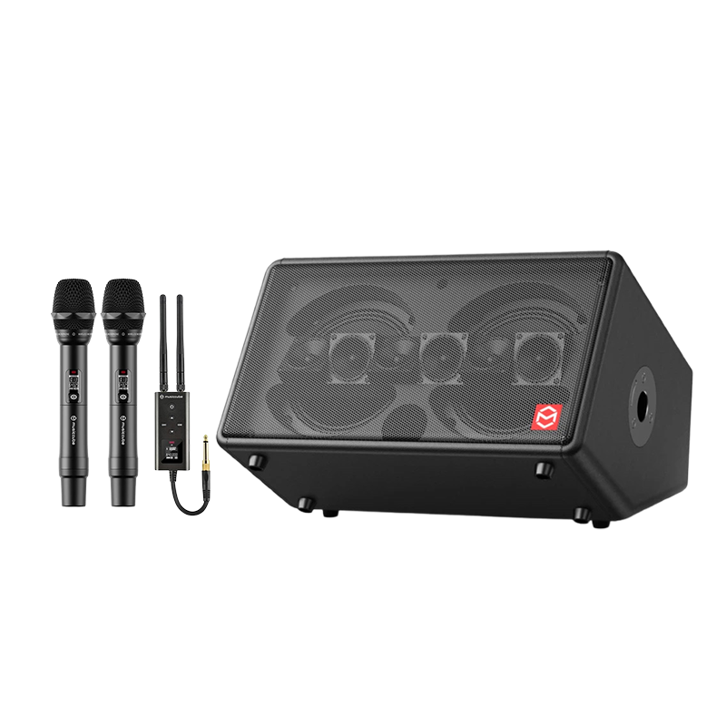 musiccube音樂騎士T2pro音響戶外K歌帶G60話筒彈唱路演樂器薩克斯電吉他藍(lán)牙便攜式線陣音箱 T2PRO套裝+G60雙無線麥