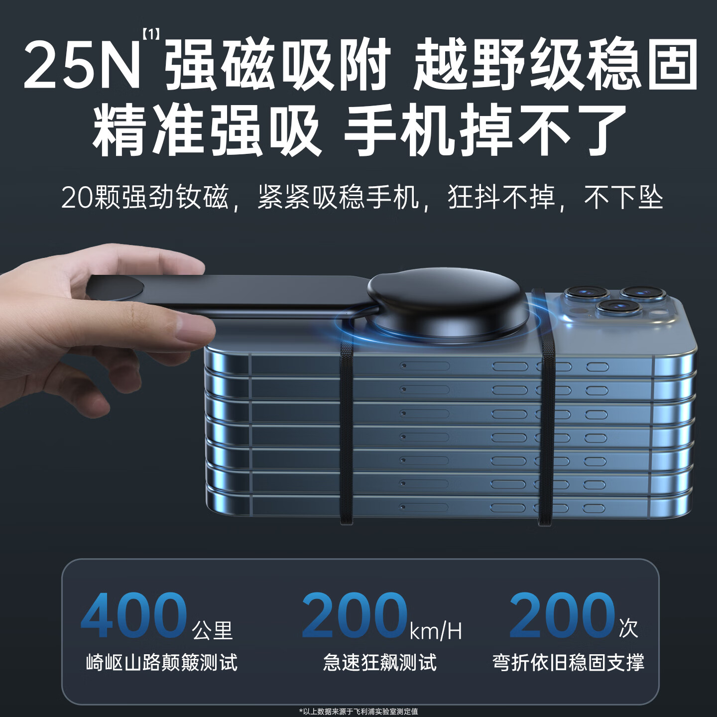 飞利浦（PHILIPS）车载手机支架2026新款MagSafe磁吸汽车内用仪表台导航专用支撑架 【2026新款安卓专用】+磁吸夹头 【收藏加购享一年换新】