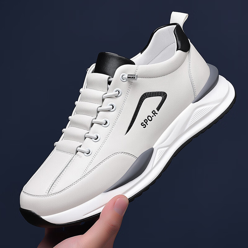 酒格品牌轻奢运动鞋2026品牌复古老爹鞋夏季新款休闲鞋男士百搭鞋子男 白色 【高端男鞋】 41