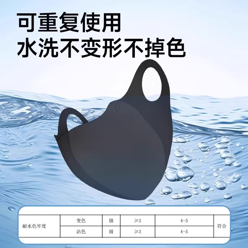 JCZS德国品牌新款戴眼镜不起雾口罩冬季男潮款防风防寒保暖防晒男 黑色两只换洗 均码