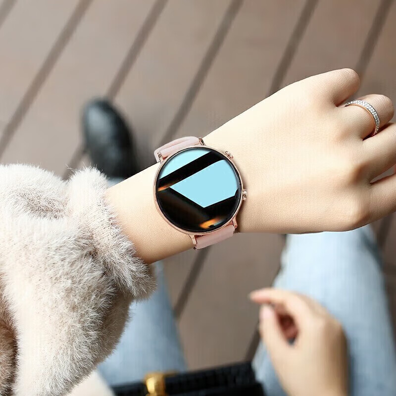华为手机适用2026新款watch智能手表女士GT多功能移动电源 粉色蓝牙通话+消息查看+离线支 京东折扣/优惠券