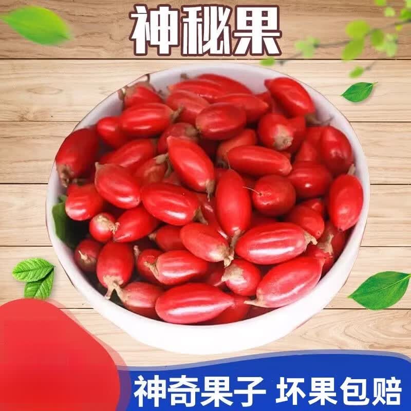 现摘新鲜非洲神秘果鲜果 变味果蜜拉圣果 稀奇热带水果 0g 鲜果12粒送