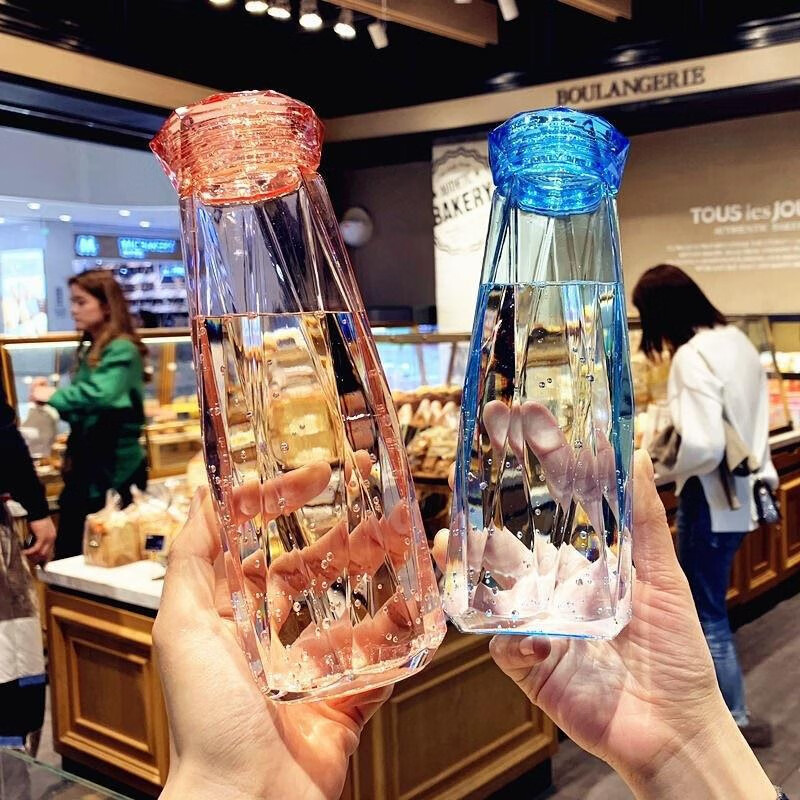 mikibobo钻石玻璃水杯400ml*2个