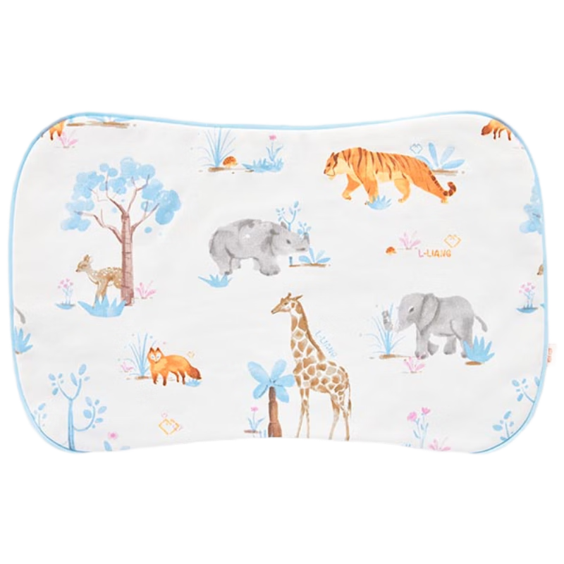 良良婴儿枕头套加长2-3-6新生儿宝宝四季换洗枕套47*28CM