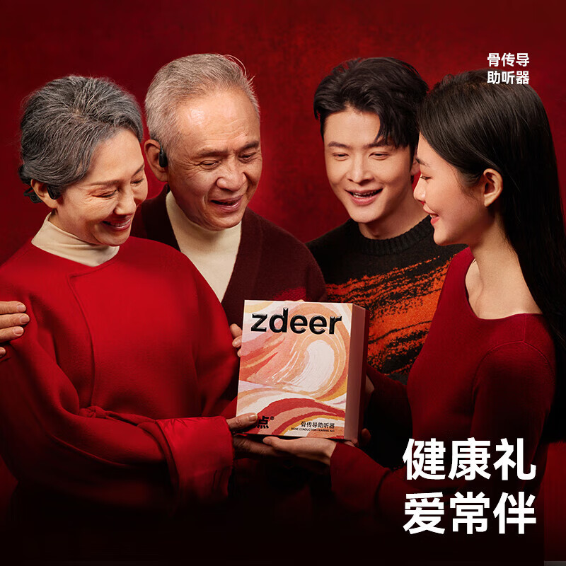 左点zdeer 骨传导助听器老年人耳聋耳背轻中重度听损蓝牙耳挂式 【经典款】骨传导2代|左右独立调节|四重降噪